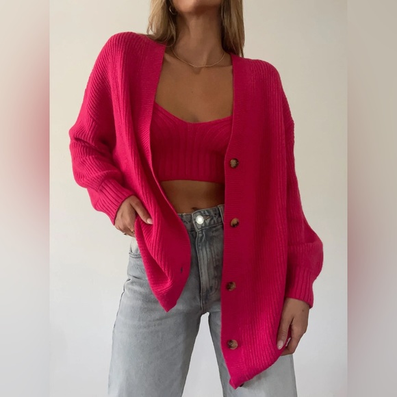 Oversized cardigan 2 piece set - Picture 4 of 4